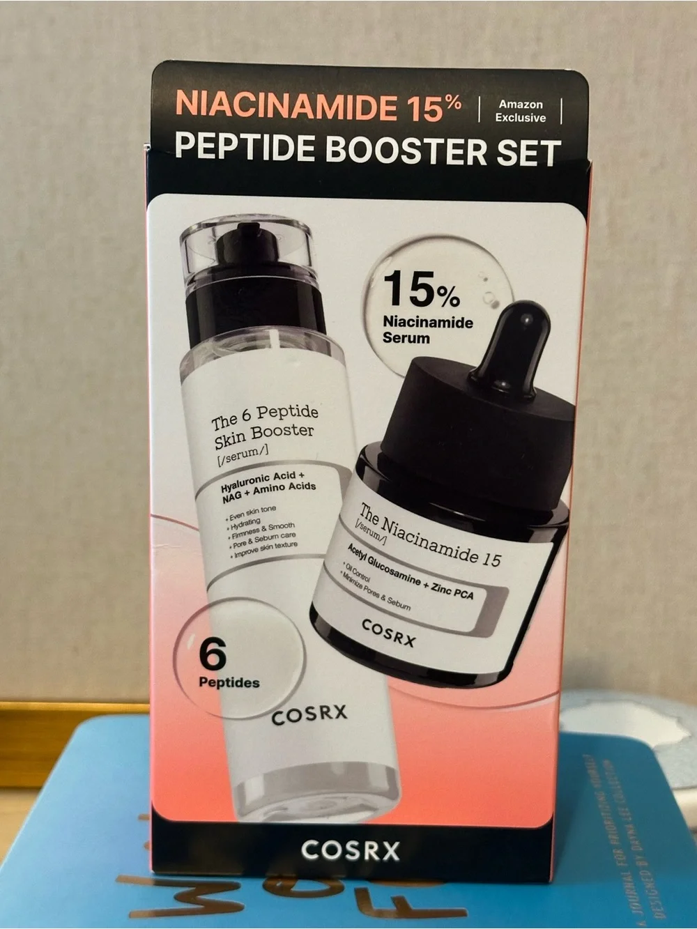 COSRX Niacinamide 15% Peptide Booster Set - Black & Coral